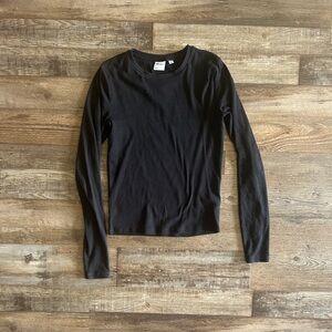 Aritzia Black TNA HomeStretch Top